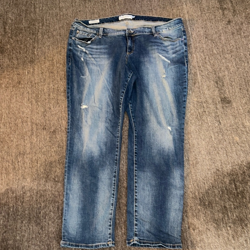 Torrid Boyfriend Distressed Jeans Size 22